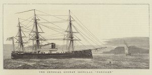 De Keizerlijke Duitse Pantserkruiser Preussen door William Edward Atkins
